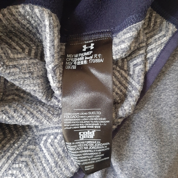 Under Armour Pullover Cold Heathered Blue Gray M - Picture 6 of 8
